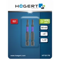 Набор бит Hoegert HT1S176 Количество в наборе - 2 photo 2
