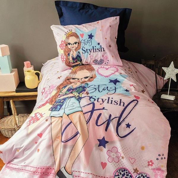 Lenjerie de pat Issimo Home Stylish Girl Single Ranfors photo 1 Lenjerie de pat Issimo Home Stylish Girl Single Ranfors photo 1