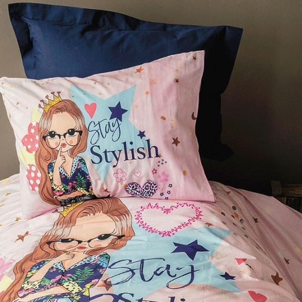 Lenjerie de pat Issimo Home Stylish Girl Single Ranfors photo 2 Lenjerie de pat Issimo Home Stylish Girl Single Ranfors photo 2