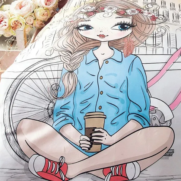 Lenjerie de pat Issimo Home Cozy Single Girl Ranfors photo 3 Lenjerie de pat Issimo Home Cozy Single Girl Ranfors photo 3