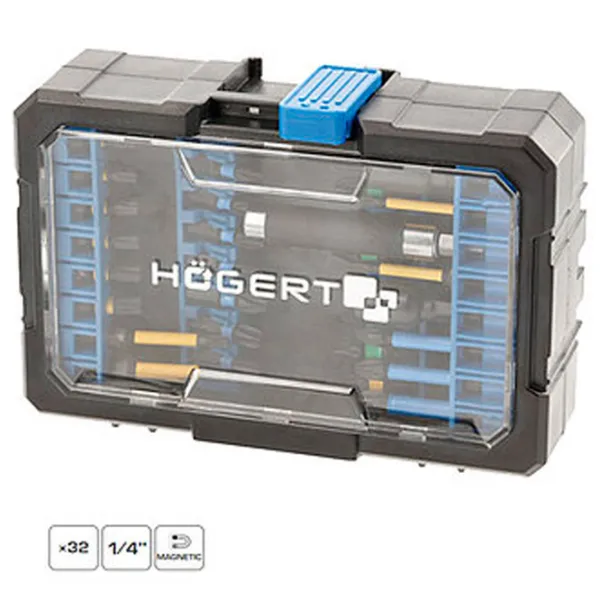 Набор бит Hoegert HT1S800  Количество в наборе - 43 photo 2