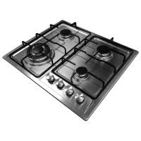 Plită încorporabilă pe gaz Tornado H59-4012 Inox / Inox