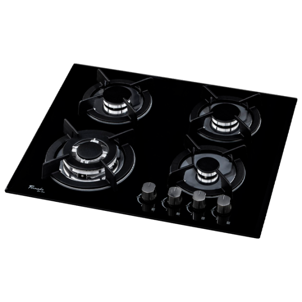 Plită încorporabilă pe gaz Tornado HG14B ECO Sticlă călită / Black photo 1