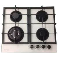 Газовая варочная панель Tornado H59-4006B Eco Закаленное стекло / Белый