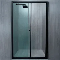 Душевые перегородки Manopera EG212/BL Прозрачный / раздвижные photo 2