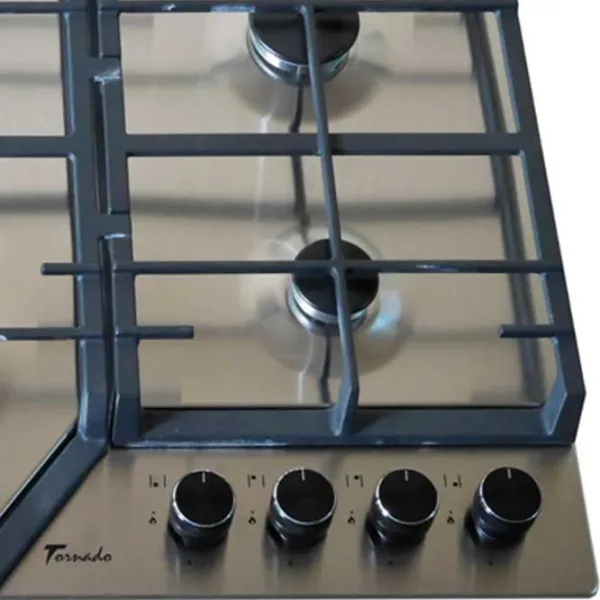 Plită încorporabilă pe gaz Tornado TRCB-1460 Inox / Inox photo 5 Plită încorporabilă pe gaz Tornado TRCB-1460 Inox / Inox photo 5