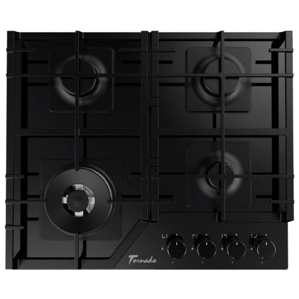 Plită încorporabilă pe gaz Tornado TRCB-1460 Inox / Black photo 1
