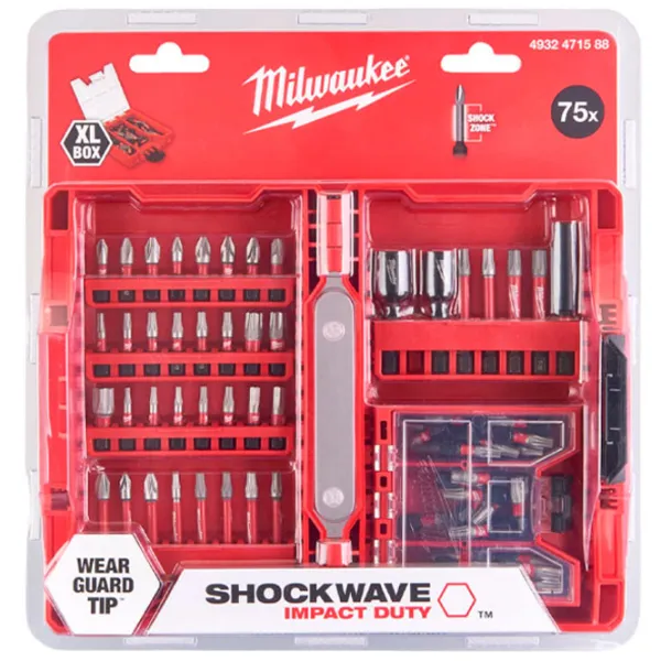 Набор бит Milwaukee 4932471588  Количество в наборе - 75 photo 3