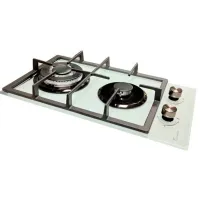 Plită încorporabilă pe gaz Tornado HZT 3033 WH Sticlă călită / White photo 2