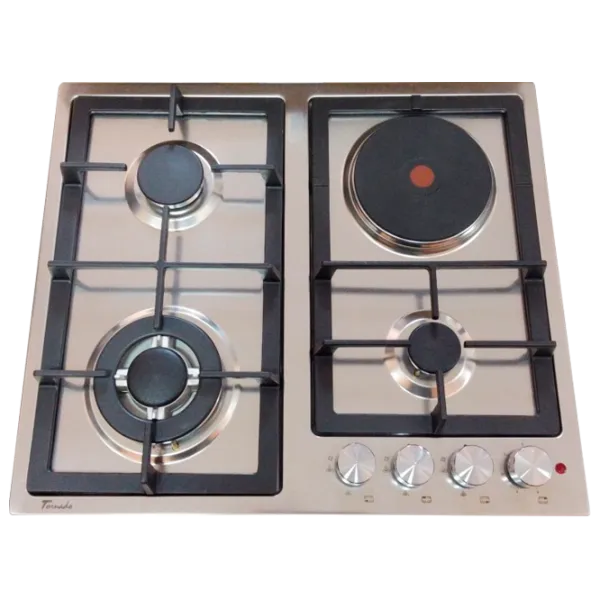 Plită încorporabilă pe gaz Tornado TEXTUR6045 COMBI Inox photo 1