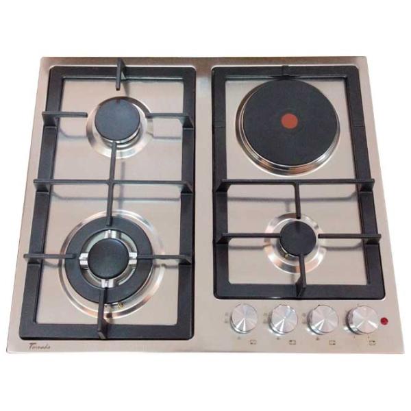 Plită încorporabilă pe gaz Tornado TEXTUR6045 COMBI Inox photo 3