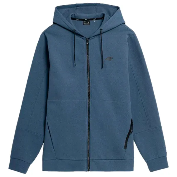 Hanorac pentru bărbați 4F h4l22-blm019  Drept / Blue photo 1 Hanorac pentru bărbați 4F h4l22-blm019  Drept / Blue photo 1