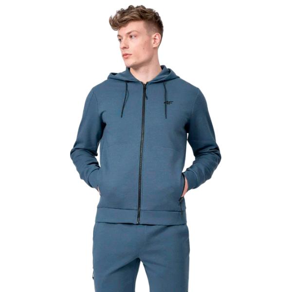 Hanorac pentru bărbați 4F h4l22-blm019  Drept / Blue photo 3 Hanorac pentru bărbați 4F h4l22-blm019  Drept / Blue photo 3