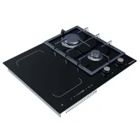 Plită încorporabilă combinată Backer HMB-622IND9FLEX Black photo 2