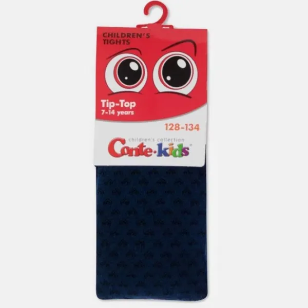 Колготки для девочек Conte Kids TIP-TOP 128 - 134 / Тёмно синий photo 2