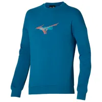 Толстовка для мужчин Mizuno Graphic crew  Прямой / Синий