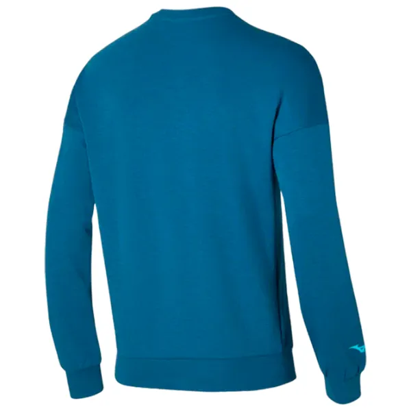 Hanorac pentru bărbați Mizuno Graphic crew  Drept / Blue photo 2 Hanorac pentru bărbați Mizuno Graphic crew  Drept / Blue photo 2