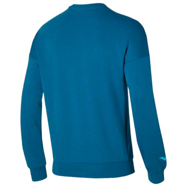 Hanorac pentru bărbați Mizuno Graphic crew  Drept / Blue photo 2 Hanorac pentru bărbați Mizuno Graphic crew  Drept / Blue photo 2