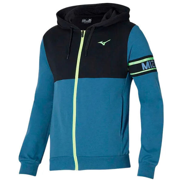Толстовка для мужчин Mizuno Sweat jacket  Прямой / Синий photo 1