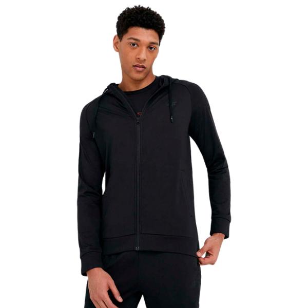 Hanorac pentru bărbați 4F 4Fss23tfswm112  Drept / Black photo 2