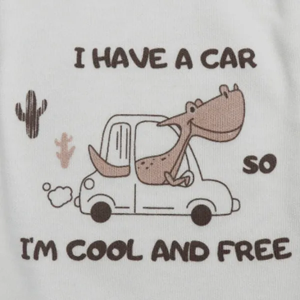 Salopetă pentru băieți Minikin Cars 56 / White photo 3