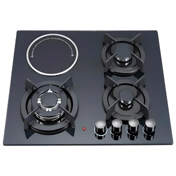 Plită încorporabilă combinată Backer HMB-603G1RAD Black photo 1