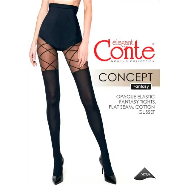 Colanți pentru femei Conte FANTASY CONCEPT 2 / Black photo 2