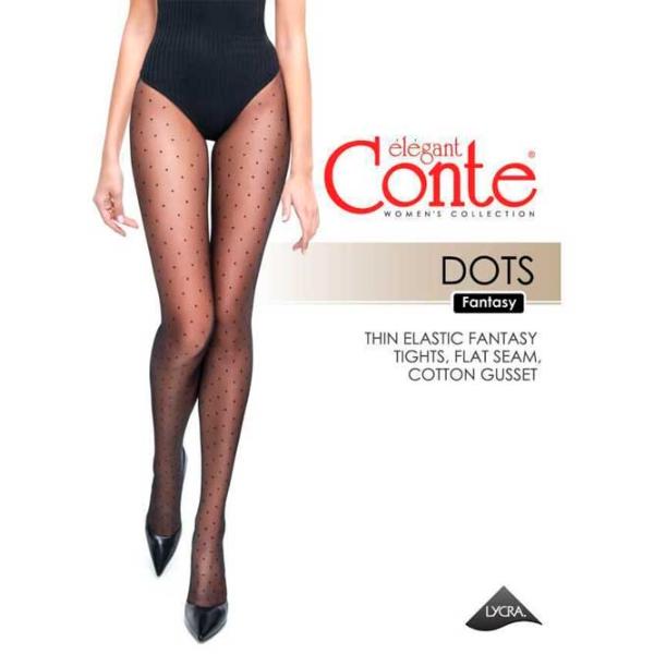 Colanți pentru femei Conte FANTASY DOTS 3 / Black photo 2 Colanți pentru femei Conte FANTASY DOTS 3 / Black photo 2