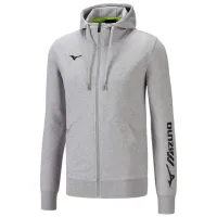 Hanorac pentru bărbați Mizuno 32ec7b70c  Drept / Gray