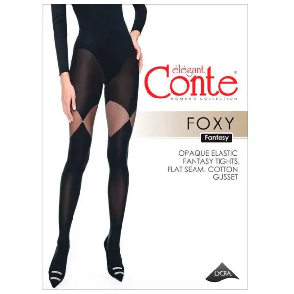 Colanți pentru femei Conte FANTASY FOXY 19C-237 4 / Black photo 2 Colanți pentru femei Conte FANTASY FOXY 19C-237 4 / Black photo 2