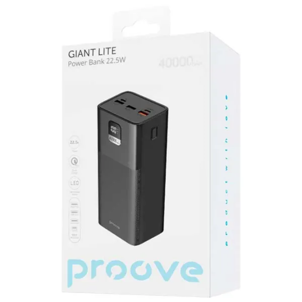 Power Bank Proove Giant Lite 40000 mAh/ Black photo 4