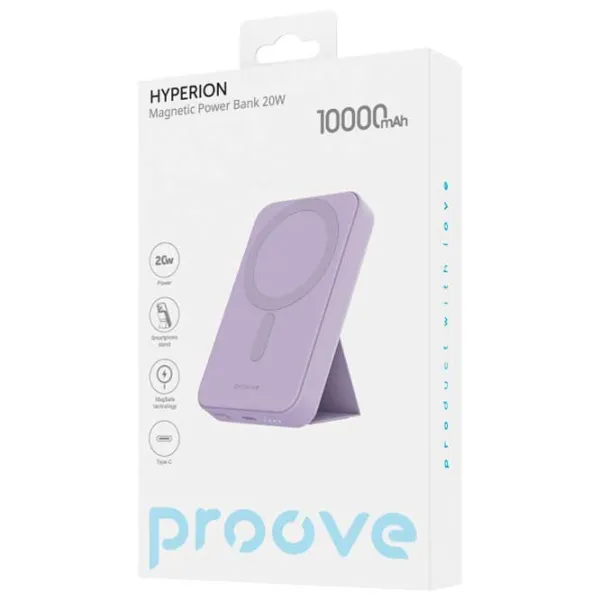 Power Bank Proove Hyperion 10000 мАч/ Пурпурный photo 3