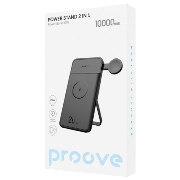 Power Bank Proove Power Stand 2 in 1 10000 mAh/ Black photo 5