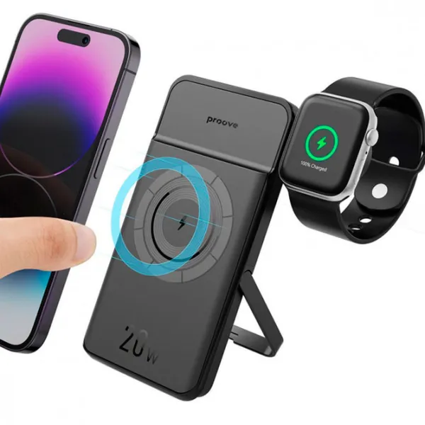 Power Bank Proove Power Stand 2 in 1 10000 mAh/ Black photo 7