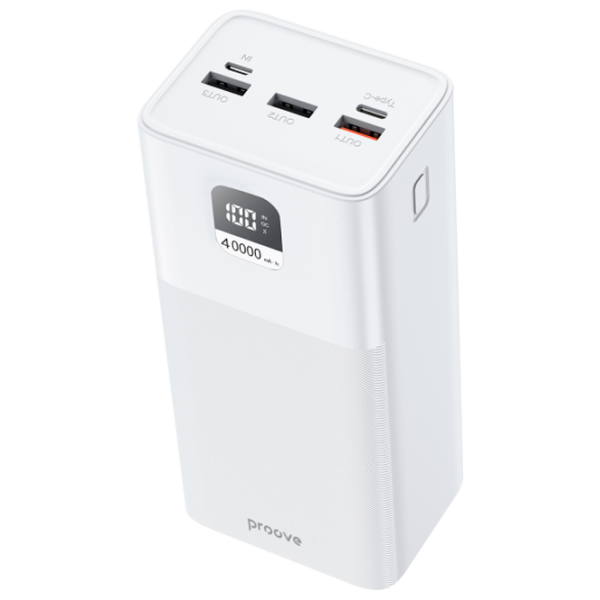 Power Bank Proove Giant 40000 мАч/ Белый photo 1 Power Bank Proove Giant 40000 мАч/ Белый photo 1