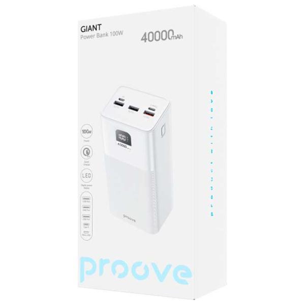 Power Bank Proove Giant 40000 мАч/ Белый photo 4 Power Bank Proove Giant 40000 мАч/ Белый photo 4