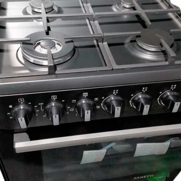 Aragaz Zanetti Z60 EBL Fonta Pe gaz/ Black/  photo 2 Aragaz Zanetti Z60 EBL Fonta Pe gaz/ Black/  photo 2