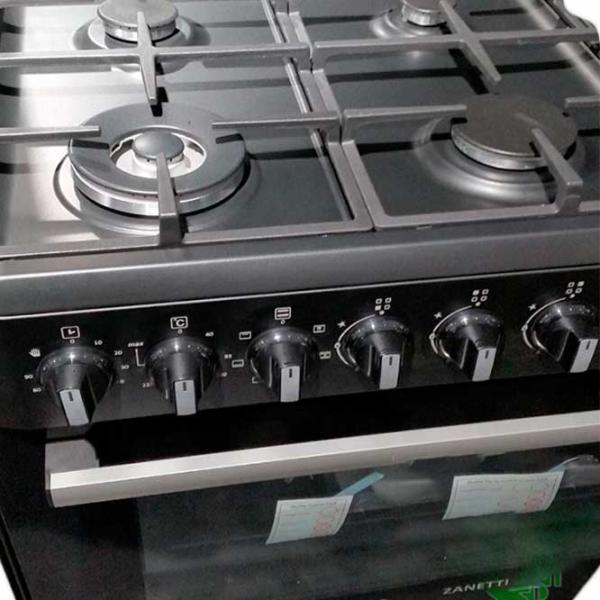 Aragaz Zanetti Z60 EBL Fonta Pe gaz/ Black/  photo 2 Aragaz Zanetti Z60 EBL Fonta Pe gaz/ Black/  photo 2