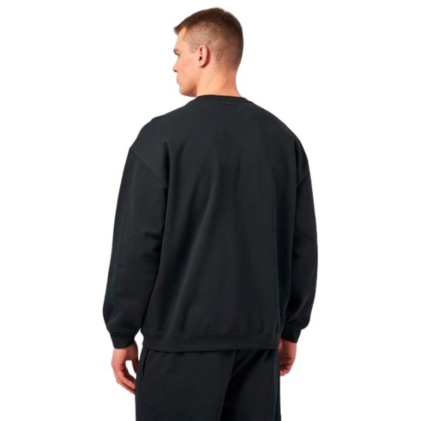 Hanorac pentru bărbați Converse Cons One Star Crew  Drept / Black photo 3