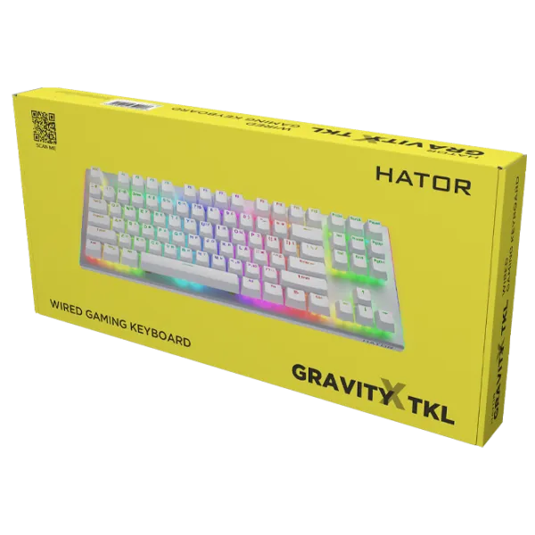 Клавиатура Hator Gravity X TKL Проводная / Белый photo 5