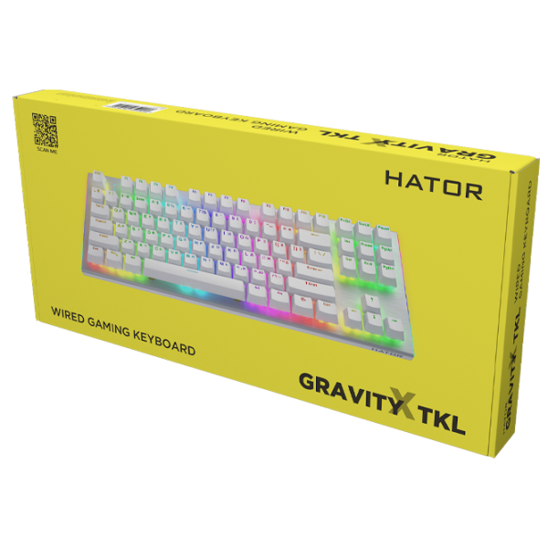 Клавиатура Hator Gravity X TKL Проводная / Белый photo 5