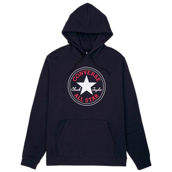 Hanorac pentru bărbați Converse Go-To All Star Patch Standard-Fit Pullover Hoodie  Drept / Black photo 1 Hanorac pentru bărbați Converse Go-To All Star Patch Standard-Fit Pullover Hoodie  Drept / Black photo 1