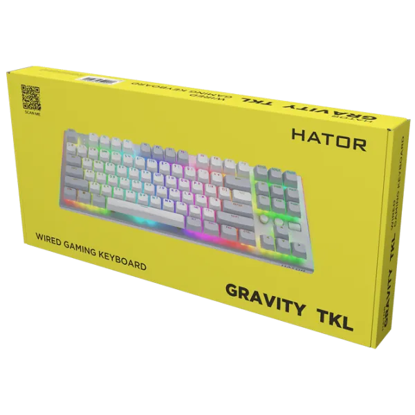 Клавиатура Hator Gravity TKL Проводная / Белый photo 6