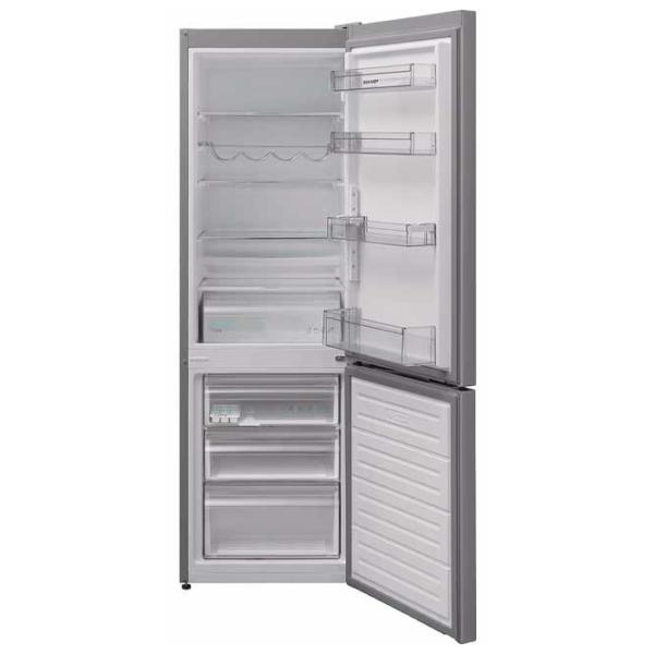 Frigider SHARP SJ-FBB04DTXLE-EU cu congelator jos 268 l / 170 cm / Inox photo 2