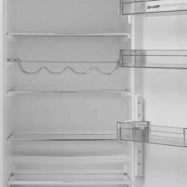 Frigider SHARP SJ-FBB04DTXLE-EU cu congelator jos 268 l / 170 cm / Inox photo 5