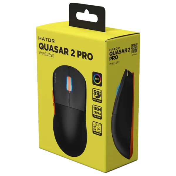 Мышь Hator Quasar 2 PRO USB / Черный photo 5 Мышь Hator Quasar 2 PRO USB / Черный photo 5