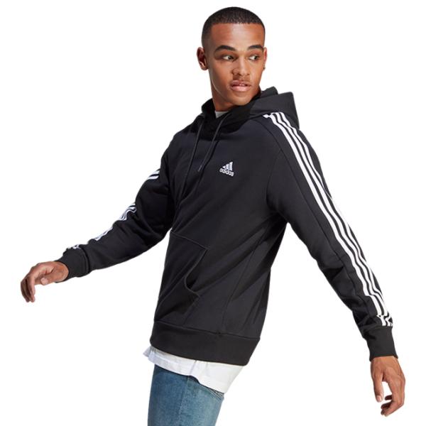 Hanorac pentru bărbați Adidas Essentials French Terry 3-Stripes  Drept / Black photo 7 Hanorac pentru bărbați Adidas Essentials French Terry 3-Stripes  Drept / Black photo 7