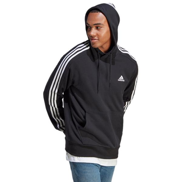 Hanorac pentru bărbați Adidas Essentials French Terry 3-Stripes  Drept / Black photo 9 Hanorac pentru bărbați Adidas Essentials French Terry 3-Stripes  Drept / Black photo 9