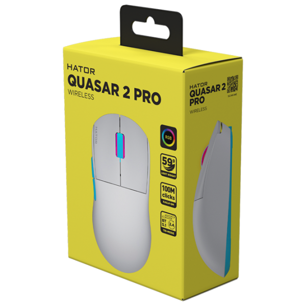 Мышь Hator Quasar 2 PRO USB / Белый photo 5