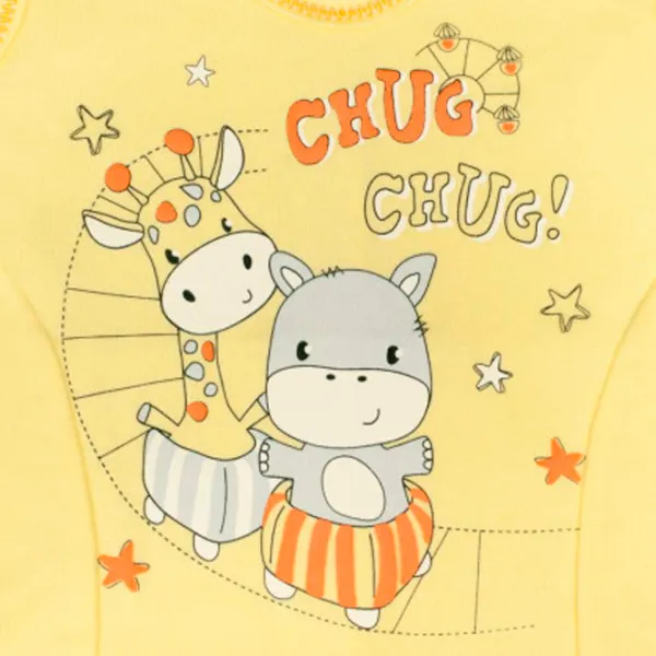 Salopetă unisex New Baby Chug 80 / Yelow photo 2